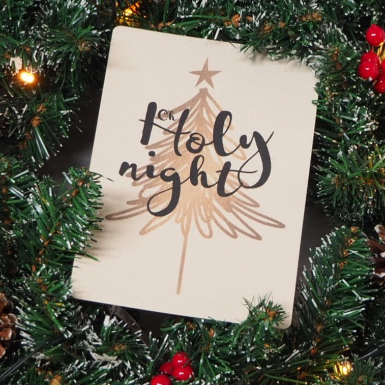 Kerstkaart ‘Oh holy night’