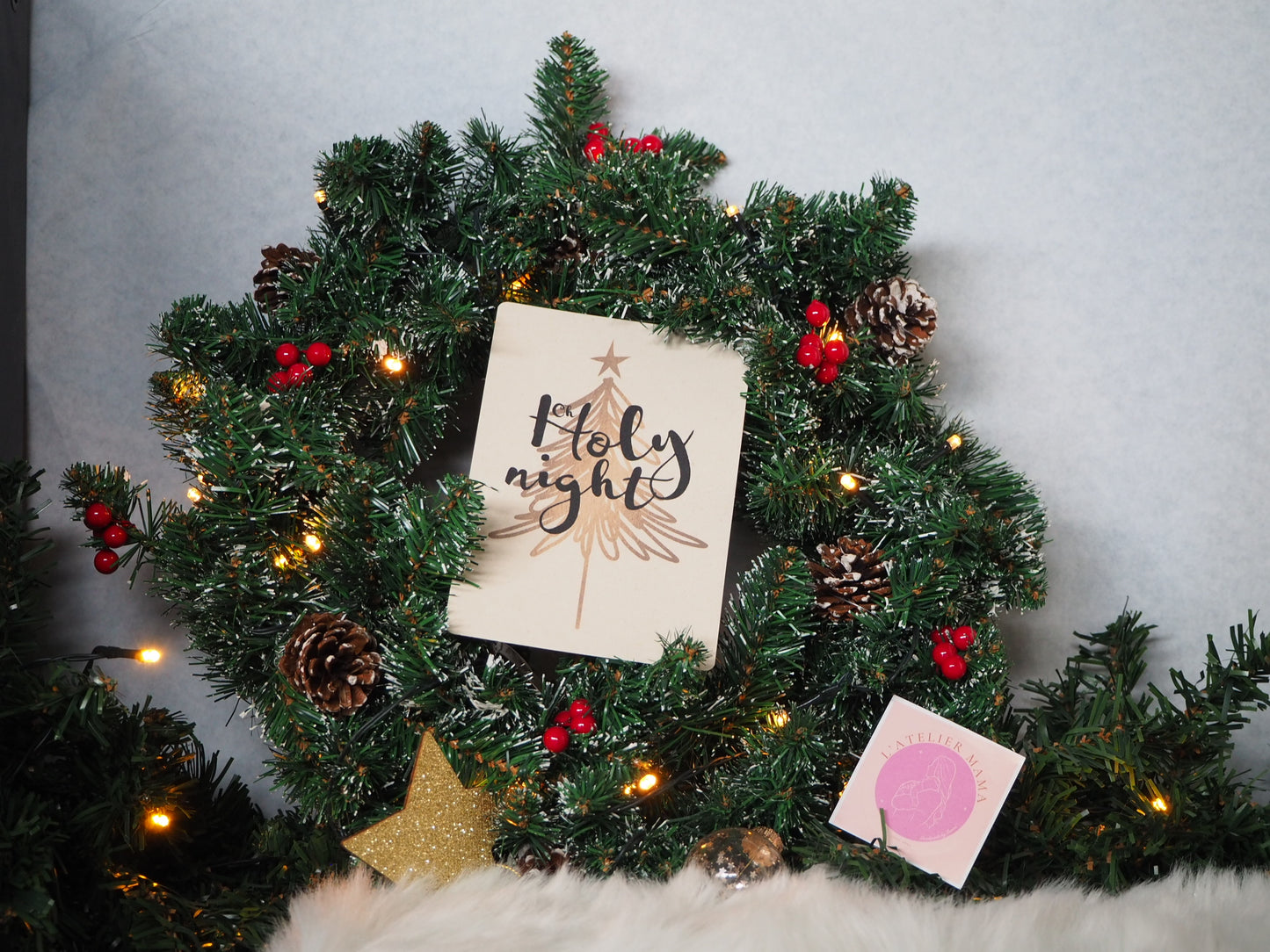 Kerstkaart ‘Oh holy night’