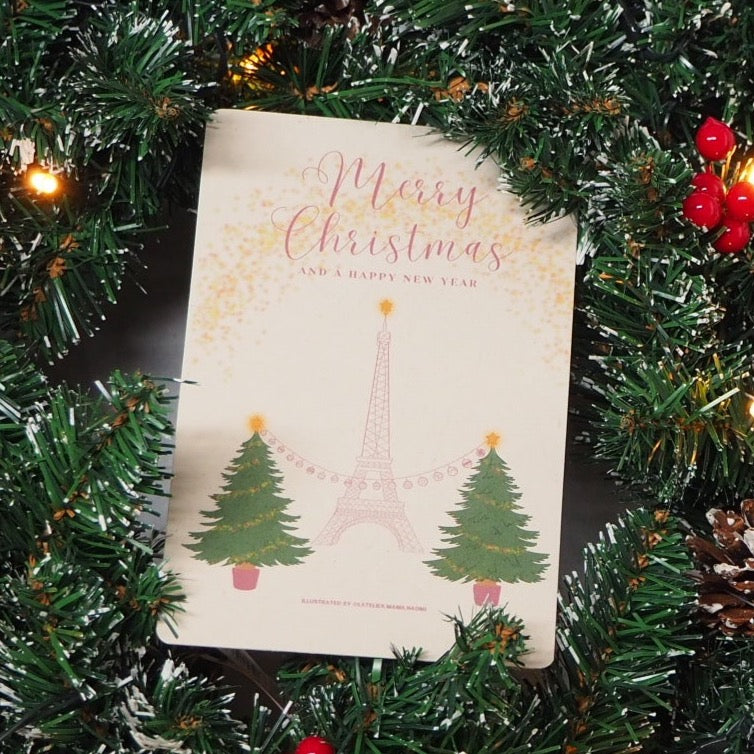 Kerstkaart ‘Eiffeltoren’