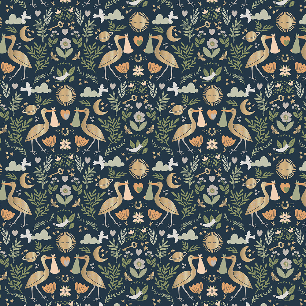 Cadeauzakje ‘ooievaars’ - set van 5