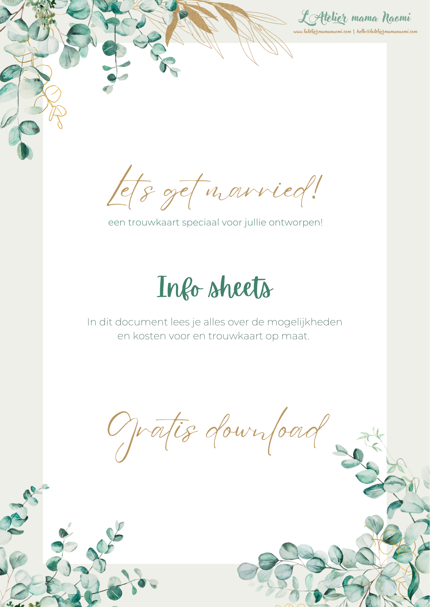 Let’s get married - info sheets