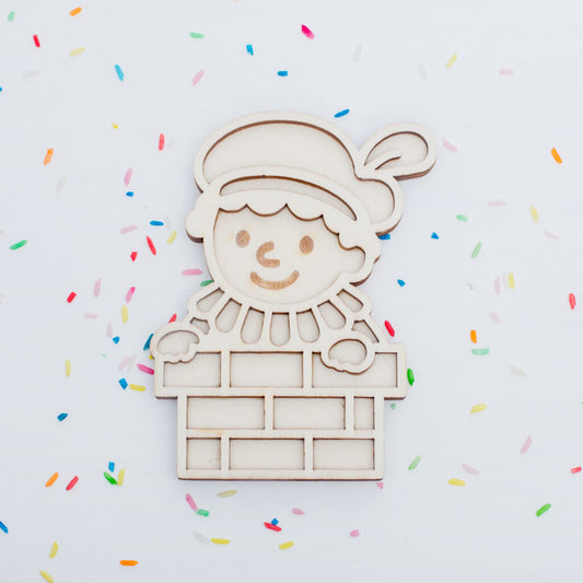 Vulvorm Piet met schoorsteen