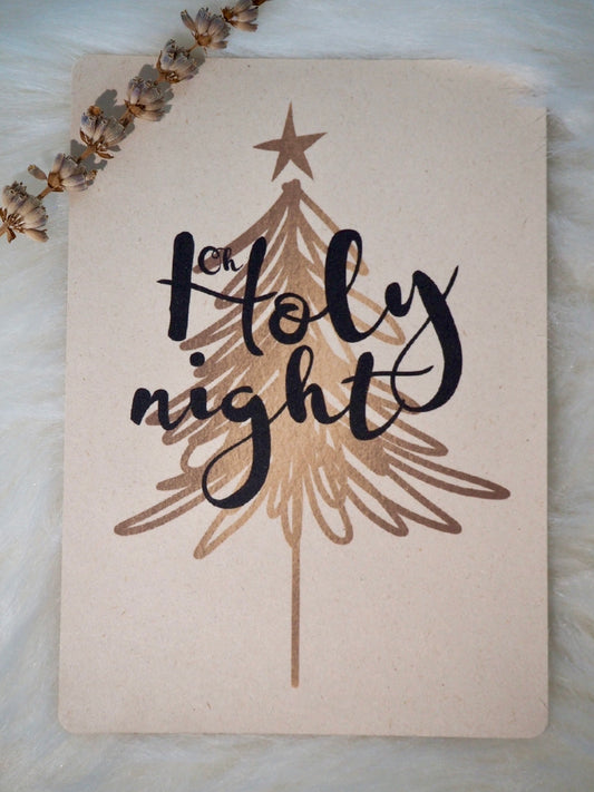 Kerstkaart ‘Oh holy night’