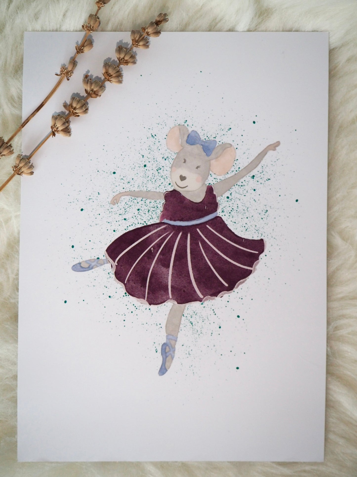 Poster ballerina muisje